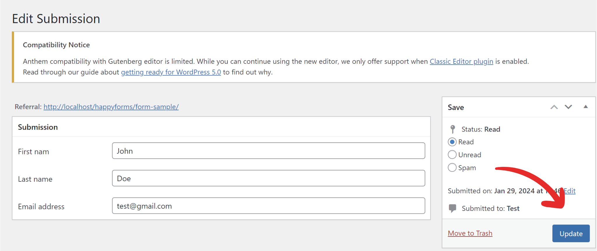 Edit a submission screenshot 3