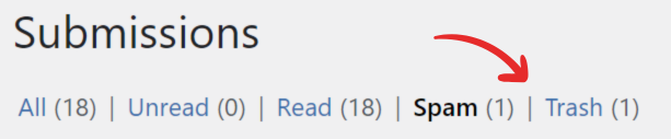 Restore a spammed or trashed submission screenshot 2