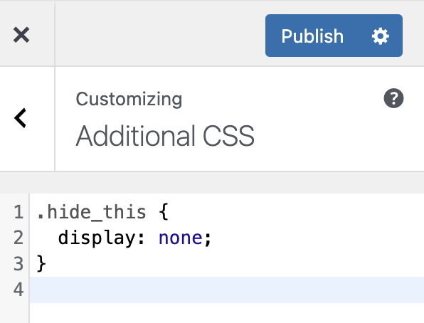 Hiding fields using CSS screenshot 2