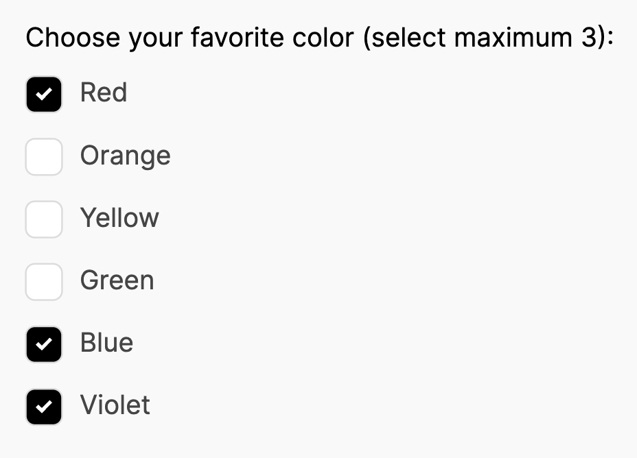 Setting up checkbox fields screenshot 1