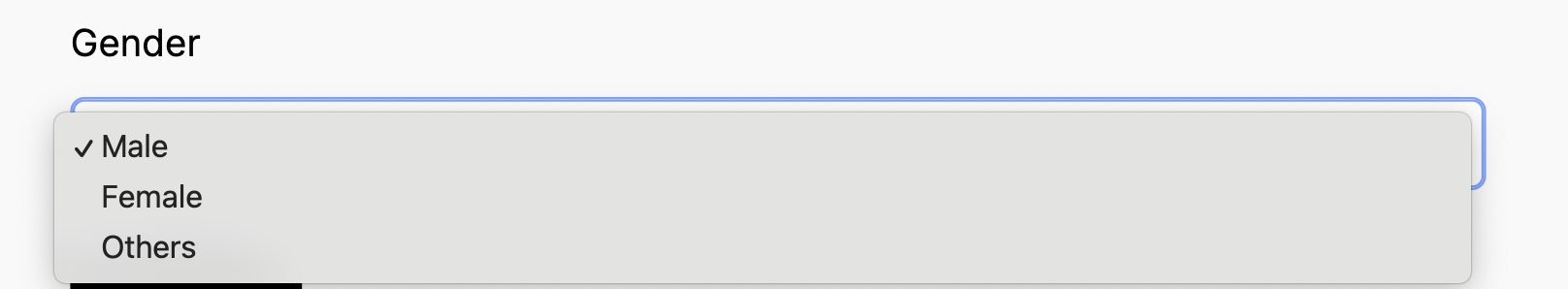 Setting up dropdown fields screenshot 2