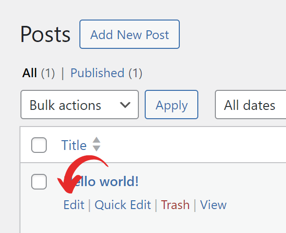 Add a form to a post, page screenshot 1