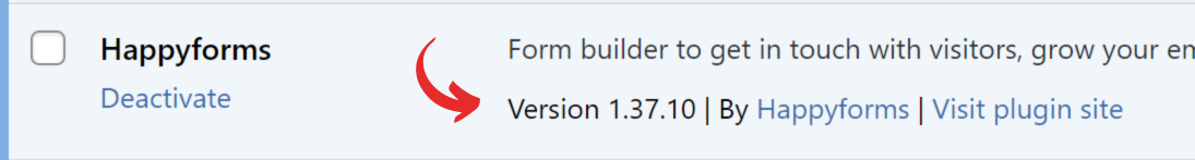 Check the plugin's version screenshot 2