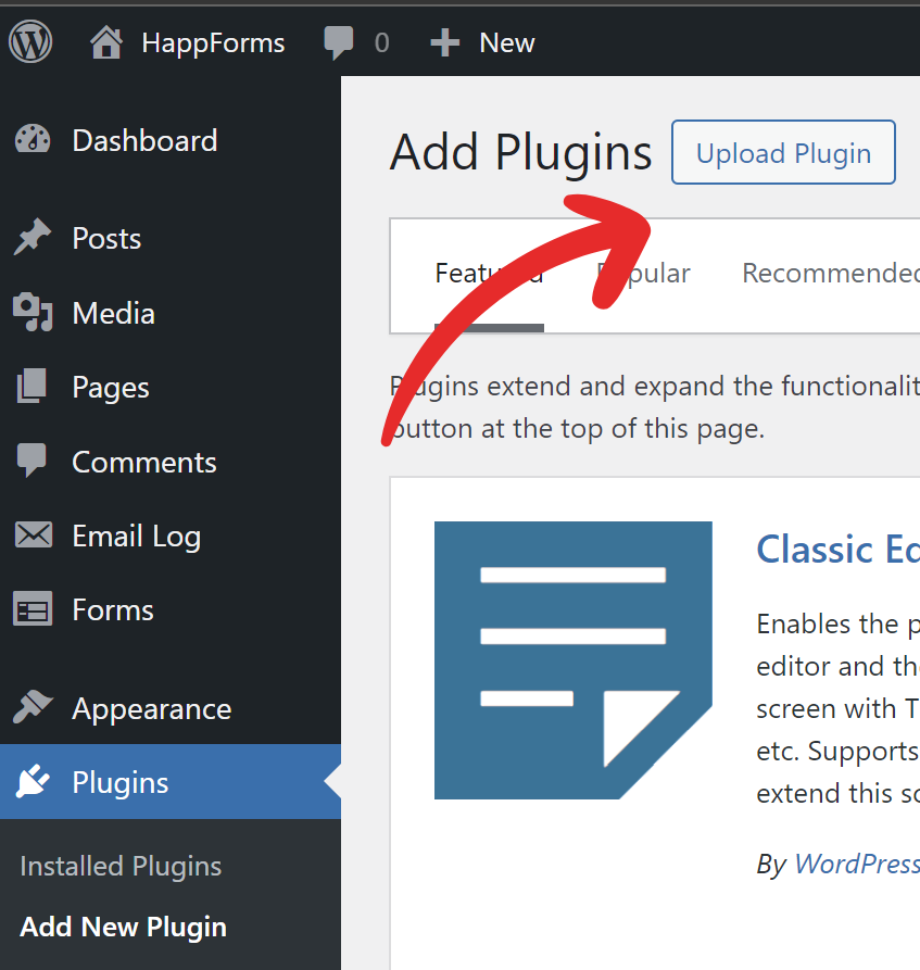 Install the plugin screenshot 2